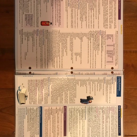 MEDICAL CODING AND MEDICAL CODING ICD-10-CM LAMINATED QUICK STUDY GUIDES - Picture 6 of 8